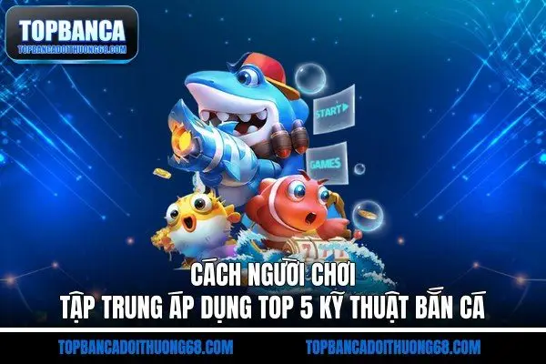 Cách người chơi tập trung áp dụng top 5 kỹ thuật bắn cá
